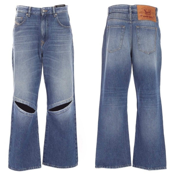 Diesel 28 Y2K 90s Grunge Punk Skater Streetwear D-Reggy Straight Leg Jeans - Picture 3 of 16